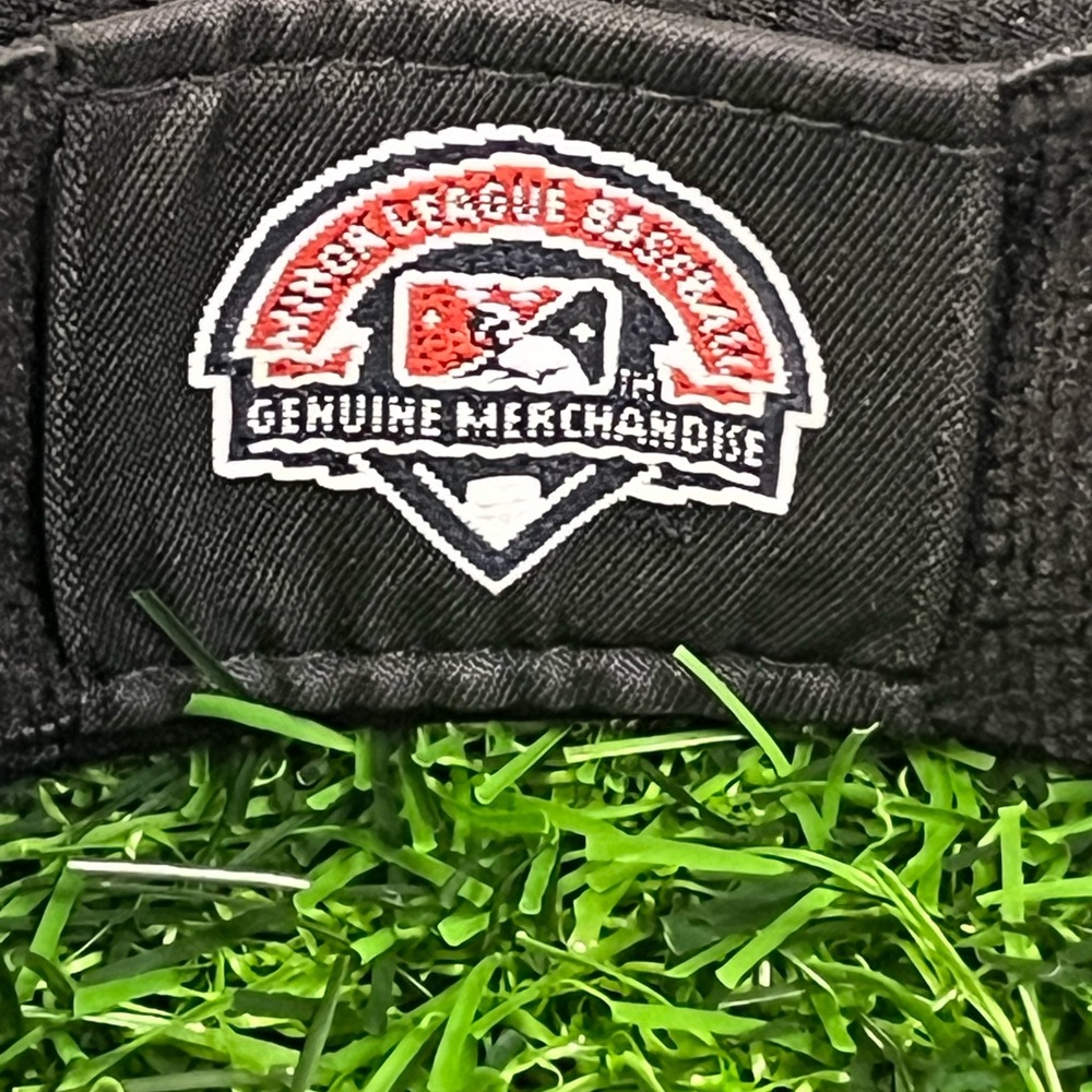 Embroidered New Era Albuquerque Isotopes Black and Red Hat Clean-Up Visor - Picture 11 of 15